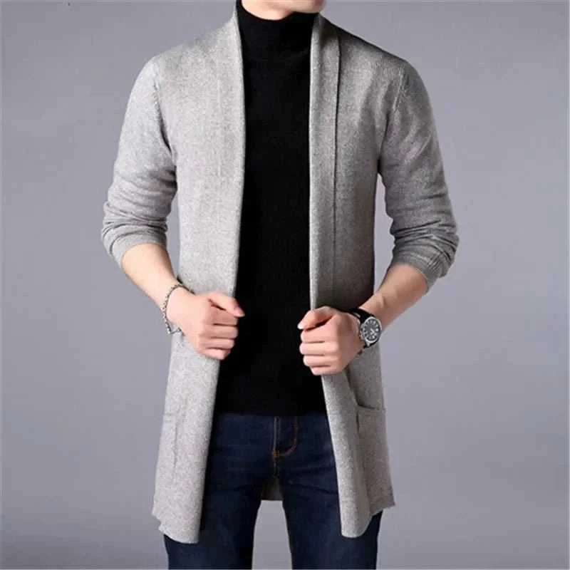 Men Cardigan Sweater Jacket 2024 Autumn New Men Slim Fit Long Knitted Cardigan Jacket Solid Color Casual Sweater Cardigan Jacket The jack market .AU The jack market .AU Men Fashion $ 49 14:200006151;5:4183#Asian M 47-55kg