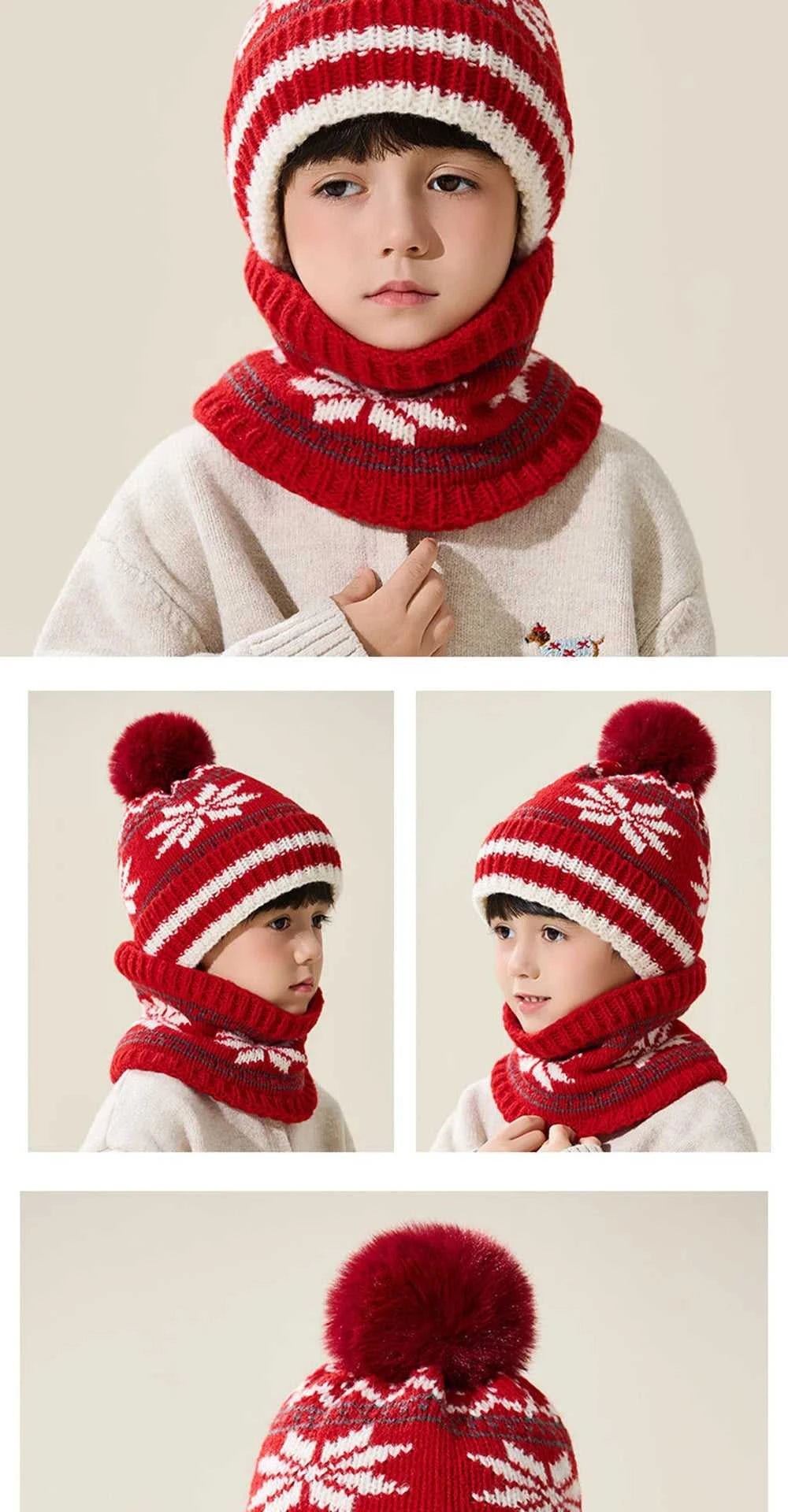 Children's Hats Autumn Winter Knit Hats Boys Girls Thick Scarves Hats Set Soft Comfortable Woolen Beanies Cap Wholesale The jack market .AU The jack market .AU Mum & Kids: Essential Products for Every Family $ 28 14:29#Black;5:200001058