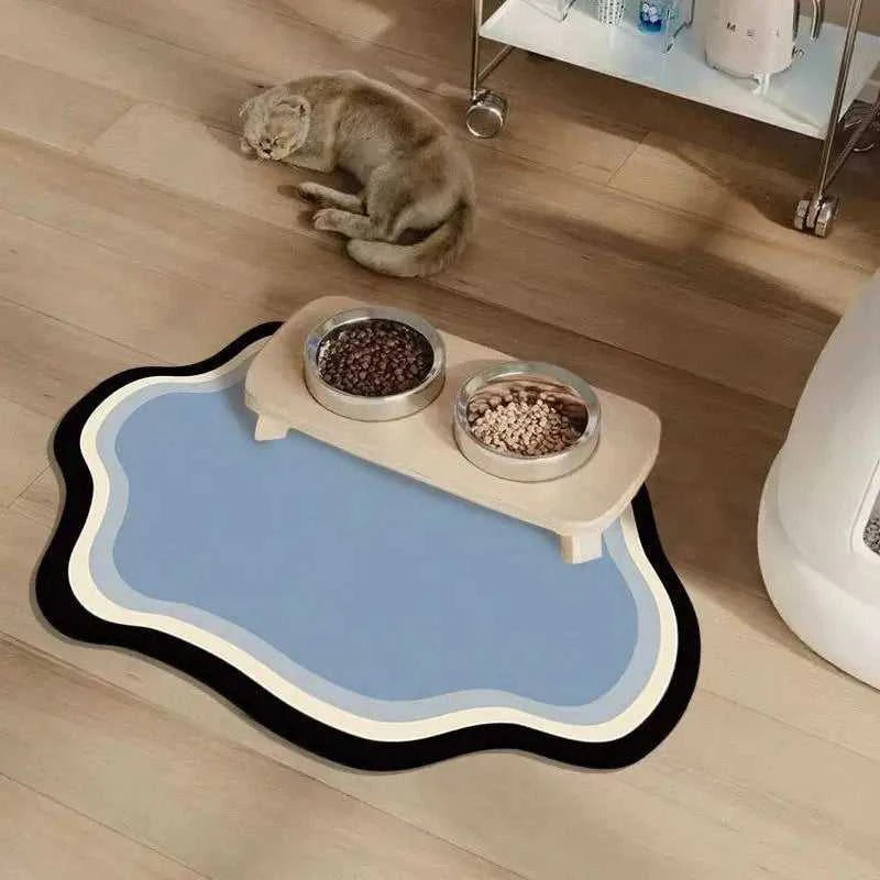 1PCS Summer Solid Colour Pet Mats Non-Slip Absorbent Wear-Resistant Leak-Proof Easy To Clean Dog Food Mats Cat Food Mats The jack market .AU The jack market .AU Home $ 22 14:1254#Dark grey