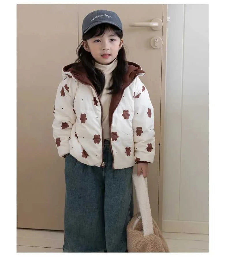 New Double-sided Down Cotton Jacket with Hooded Jacket for Children's Thickened Plush Children's Short Jacket The jack market .AU The jack market .AU Mum & Kids: Essential Products for Every Family $ 52 14:771#1;200000463:200004188