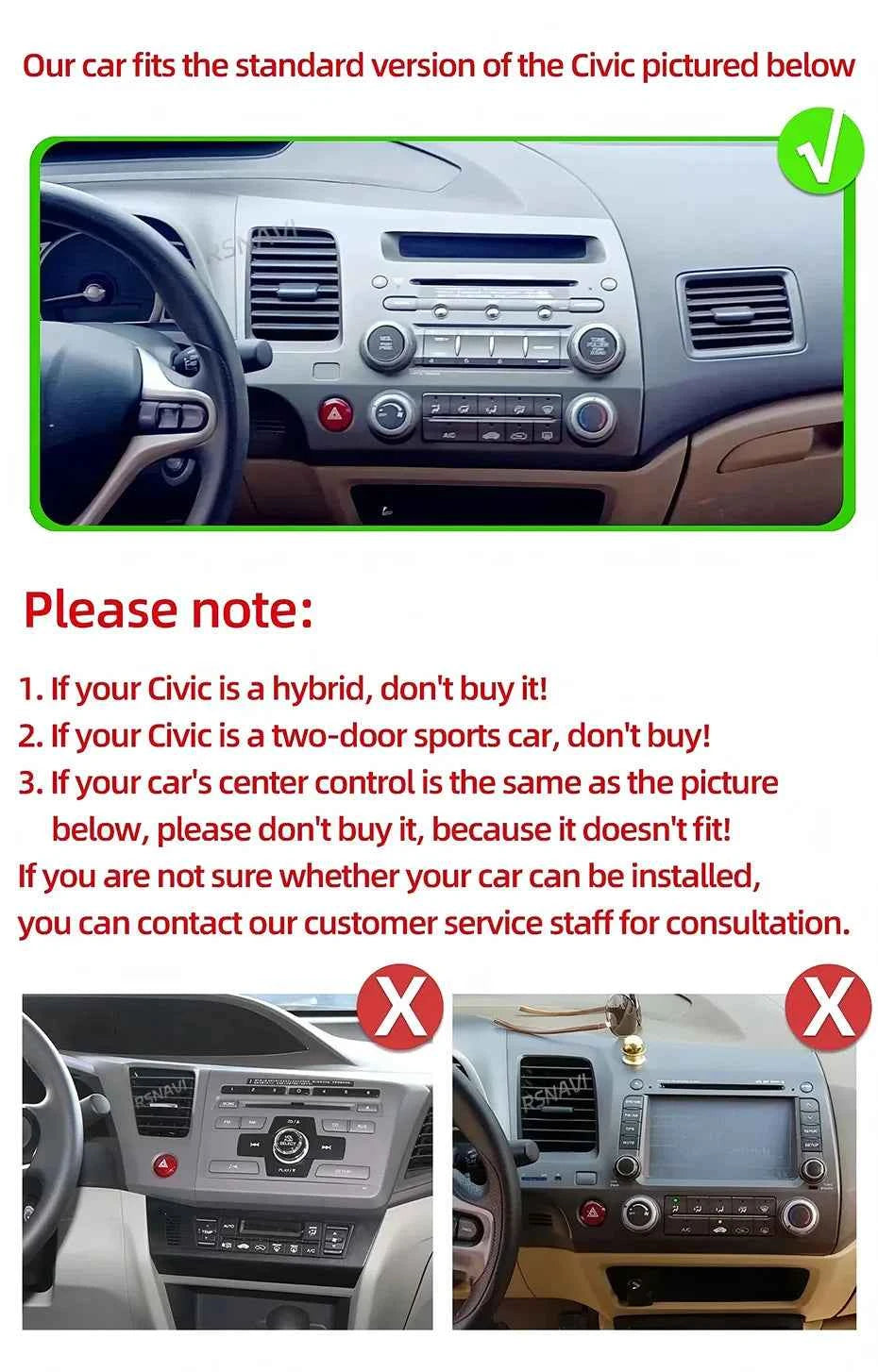 Android 15 Car radio For Honda Civic 8th 2005-2011 Carplay Android auto Qualcomm Car stereo Multimedia player 4G wifi 48EQ 2 din