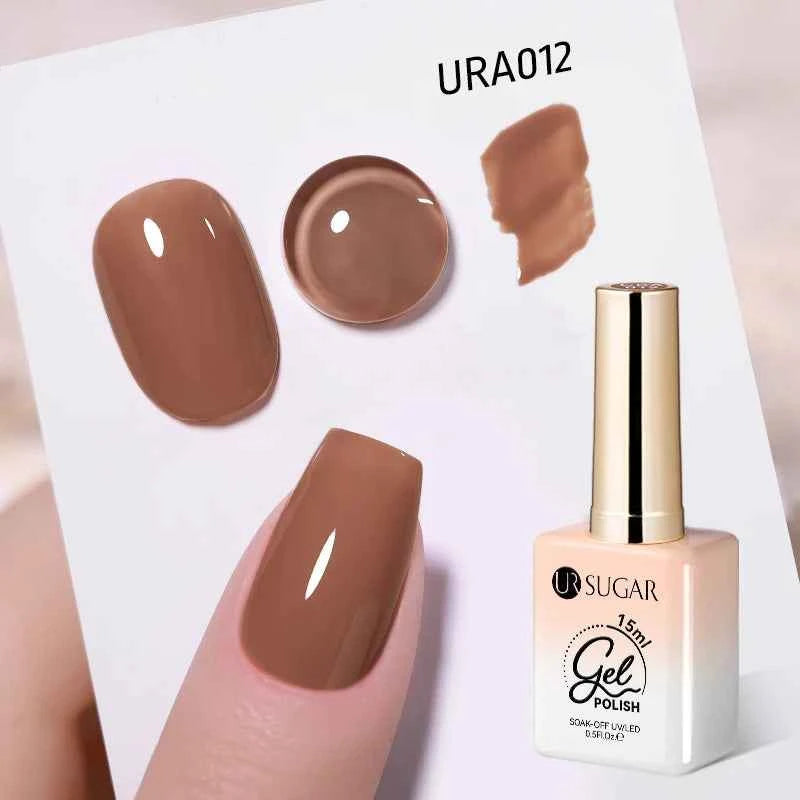 UR SUGAR 15ml  Autumn Winter Red Cat Magnetic Gel Nail Polish White Dopamine Nail Sparkling Glitter Soak Off UV LED for Manicure