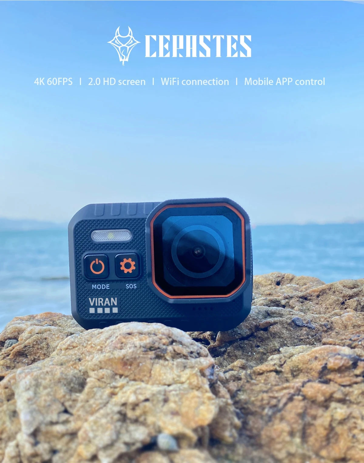 Action Camera 4K60FPS WiFi Anti-shake Action Camera With Remote Control Screen Waterproof Sport Camera drive recorder