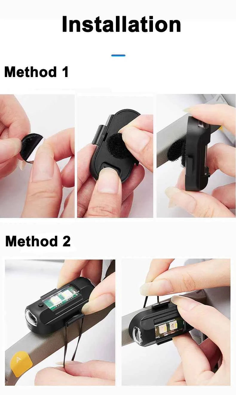 Motorcycle Lights Drone Strobe Light USB LED Anti-Collision Bike Aircraft Night Flying Mini Flashing Warning Signal Light