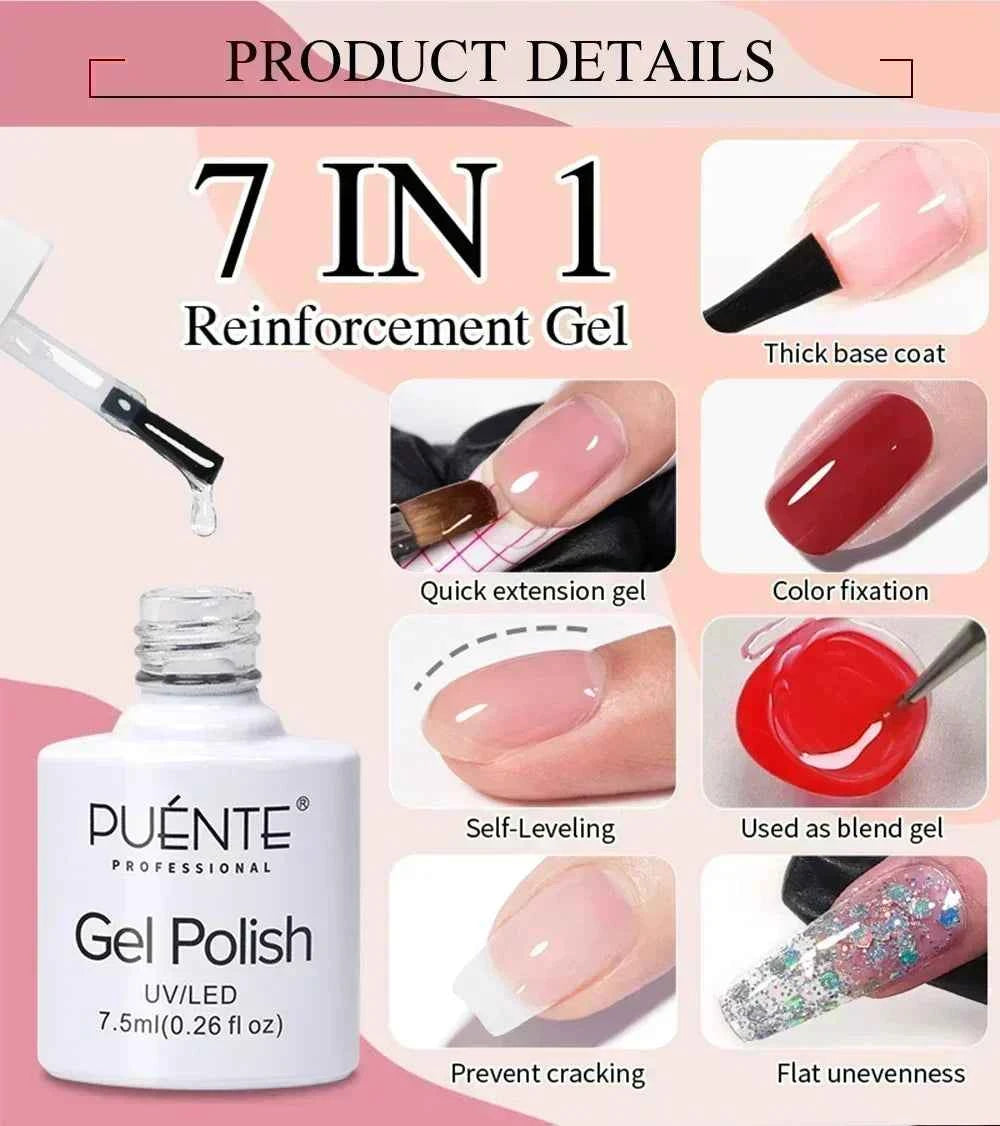 PUENTE Cat Eye Magnetic Gel Nail Polish - Vibrant Starry Galaxy Effect, Soak Off UV, 7.5ML
