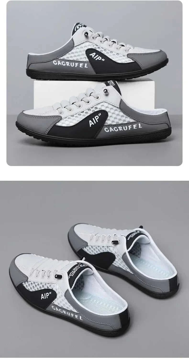 Men's Fashion Soft Bottom Half Slippers Summer New Casual Shoes Soft Bottom Support Shoes Sports Shoes Zapatos De Hombre The jack market .AU The jack market .AU Step Up Your Style: Trendy Shoes for Every Occasion! $ 67 14:29#White Khaki;200000124:200000338