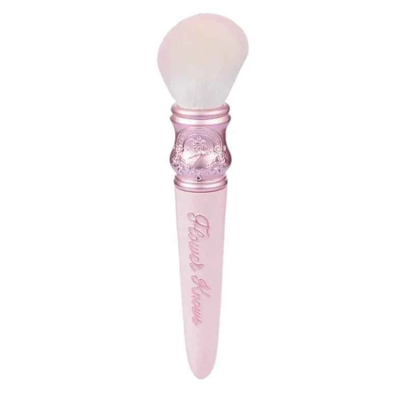 Flower KnowShell Jewel Butterfly Blush Brush - Cloud-Shaped Angled Bristles for Flawless Application