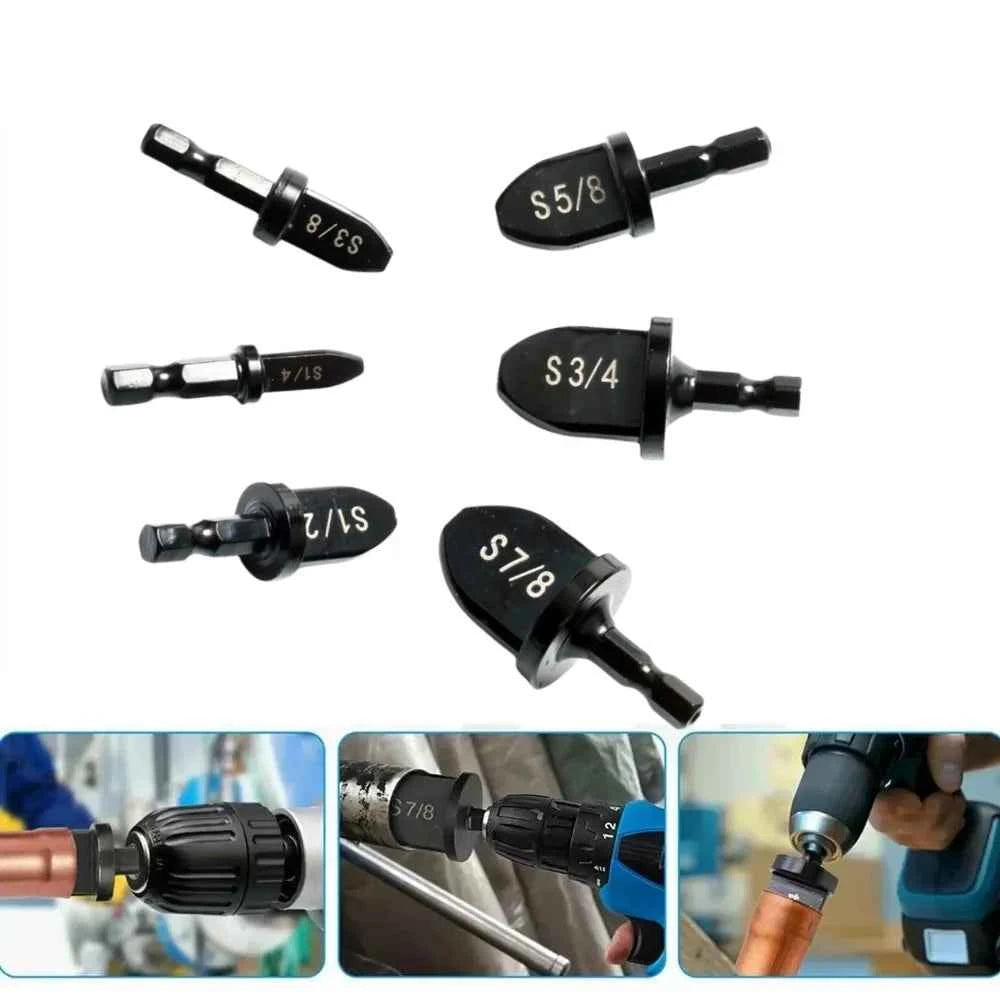 HexaPro Tube Expander Set - 5-Piece Swaging & Flaring Tool for Air Conditioners (1/2", 1/4", 3/4", 5/8", 3/8")