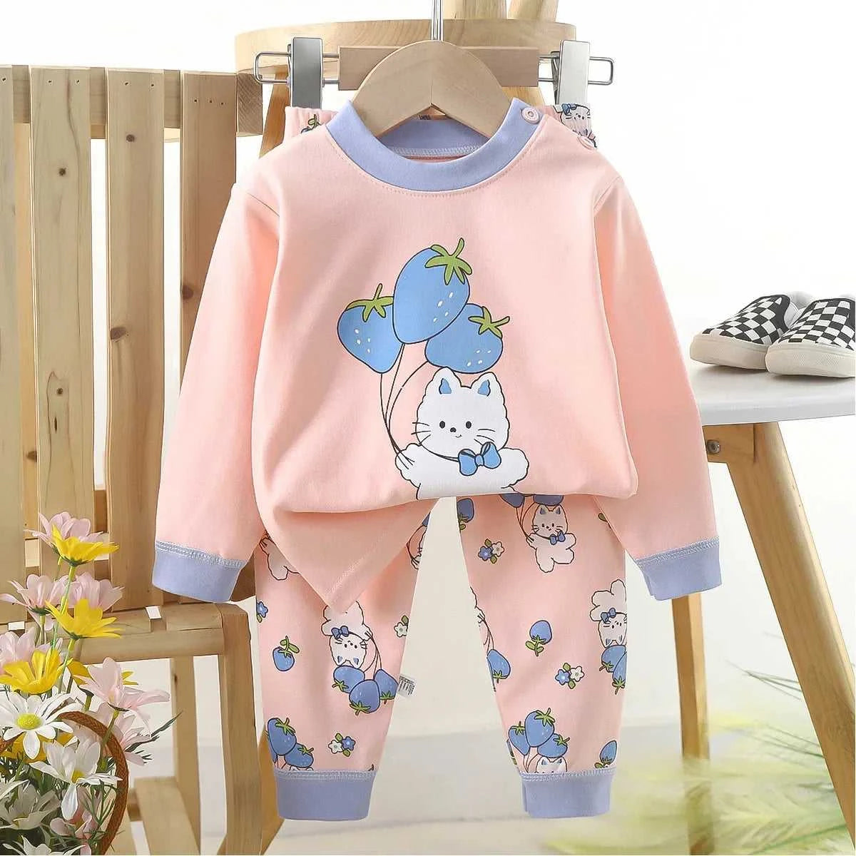 New 2025 Kids Girls Casual Warm Pajamas Cute Cartoon Rabbit Long Sleeve T-Shirt Tops + Pants Baby Autumn Sleepwear Clothing Sets The jack market .AU The jack market .AU Mum & Kids: Essential Products for Every Family $ 35 14:200004889#Style 4;200000463:200661898#12M
