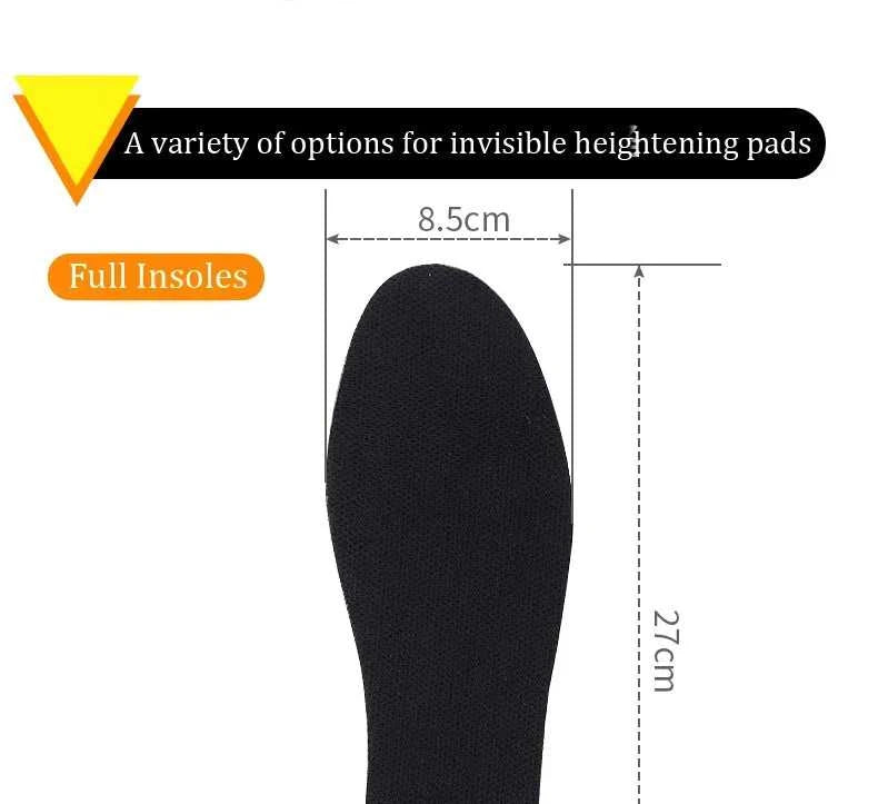 1Pair Height Increase Insoles Casual Sports Shoes Insole for Feet EVA Shock Absorbing Shoe Pads 2.3/3.3/4.3cm Growing Shoe Sole The jack market .AU The jack market .AU Step Up Your Style: Trendy Shoes for Every Occasion! $ 50 14:173#Full-3.3CM-Black