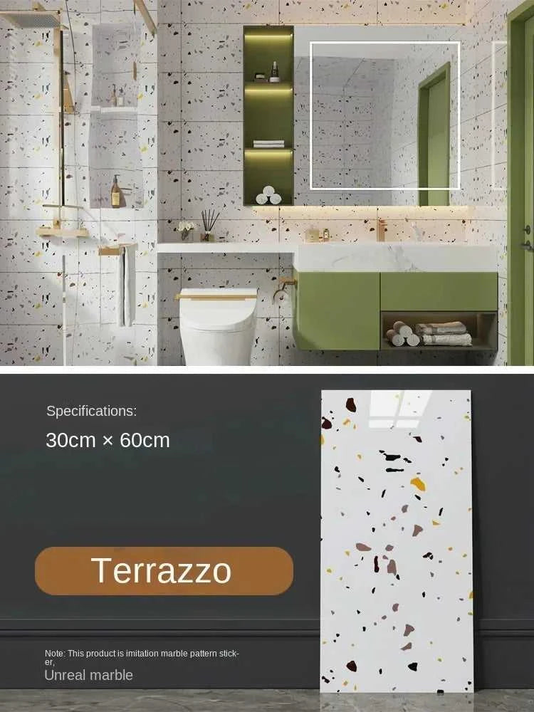 Imitation ceramic tile wall sticker wallpaper self-adhesive bathroom marble sticker self-adhesive background wall wallpaper The jack market .AU The jack market .AU Home $ 113 14:365458#White brick pattern;5:871#30X60CM 20PCS