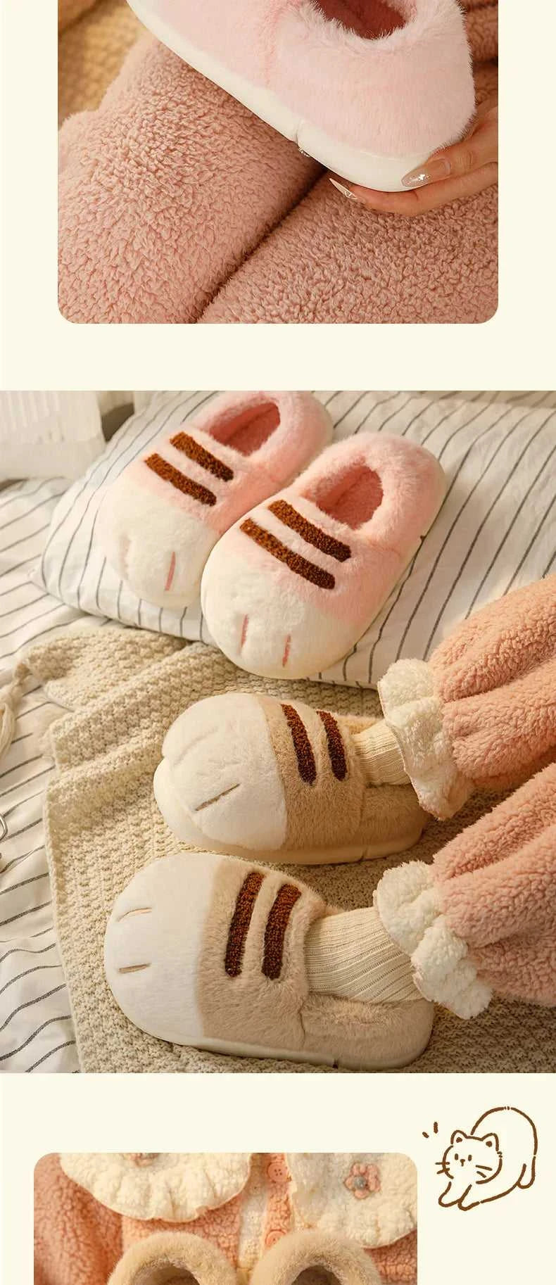 New Snuffy Cat Slippers Woman Warm Wrapped Home Shoes Women's Angry Kitty Furry Slides Winter Snug Close Back Slipper for Couple The jack market .AU The jack market .AU Step Up Your Style: Trendy Shoes for Every Occasion! $ 69 14:10#Yellow-Slides;200000124:201446564;200007763:201336100