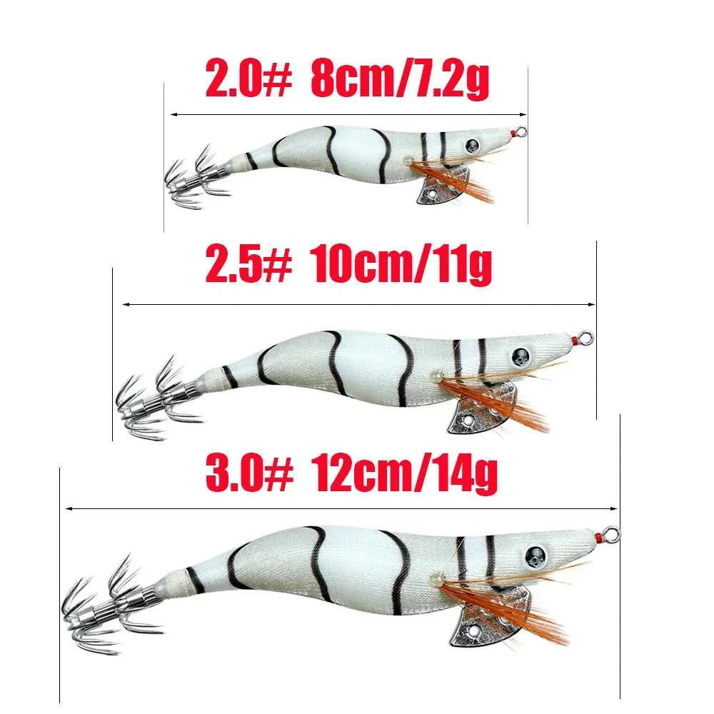 Full Body Luminous Wooden Shrimp Colorful Imitation Squid Shrimp Fake Bait2.0 2.5 3.0#Squid Cuttlefish Sea Fishing Umbrella Hoo The jack market .AU The jack market .AU Fishing Gear $ 20 14:366#B;5:100014443#10CM 11G