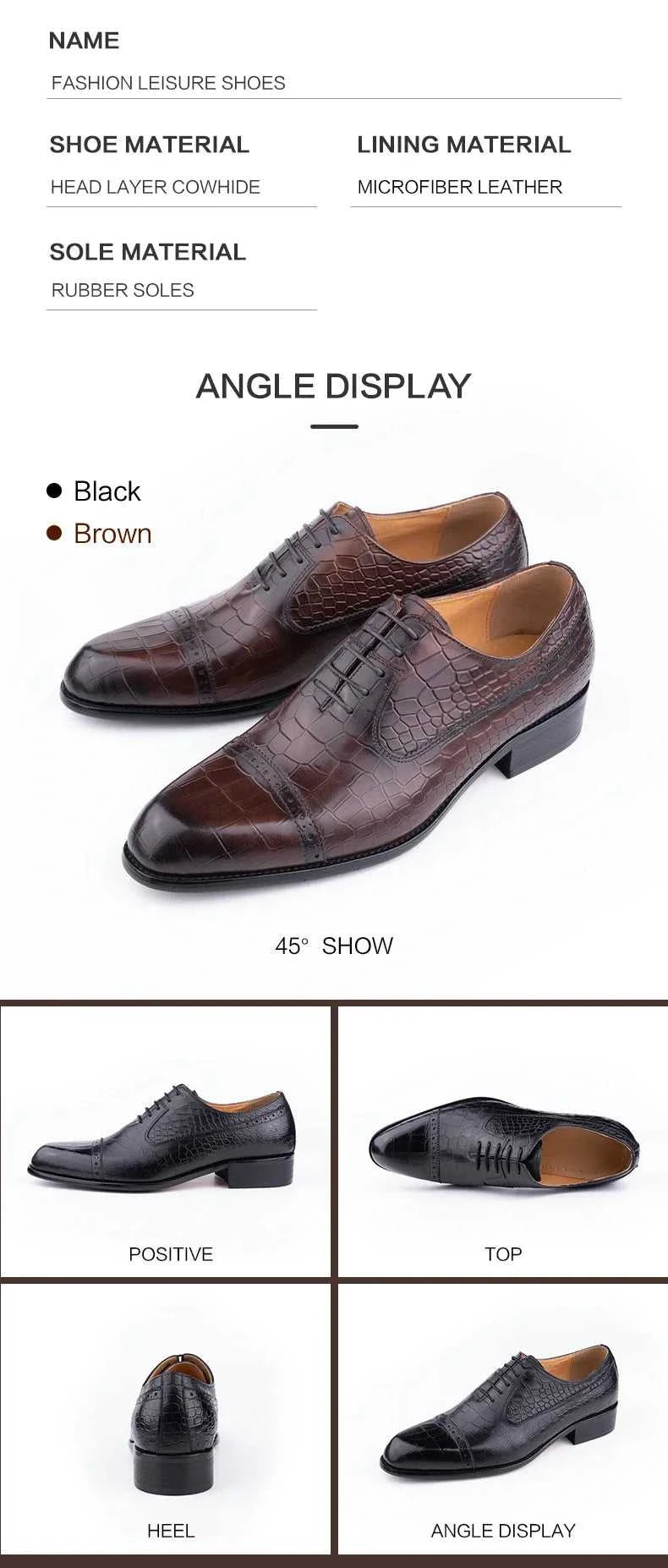 Handmade Oxford Casual Business Office Work Shoes Luxury Wedding Classic Fashion Formal Shoes Genuine Leather Lace Up Shoe The jack market .AU The jack market .AU Step Up Your Style: Trendy Shoes for Every Occasion! $ 140 14:365458;200000124:3116
