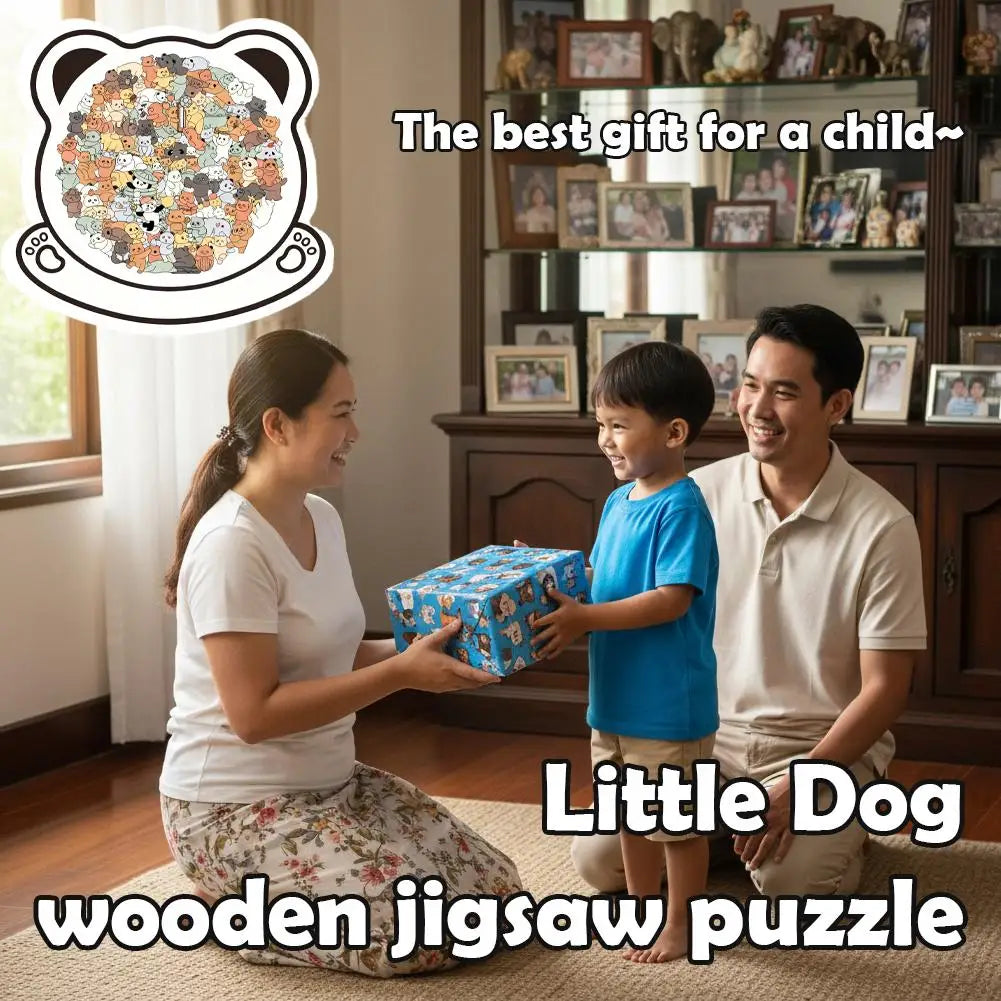 Unique Wooden Cat Jigsaw Puzzle for Adults, Challenging Animal Puzzle with Cute Cat Shapes, Perfect Gift for Cat Lovers Home