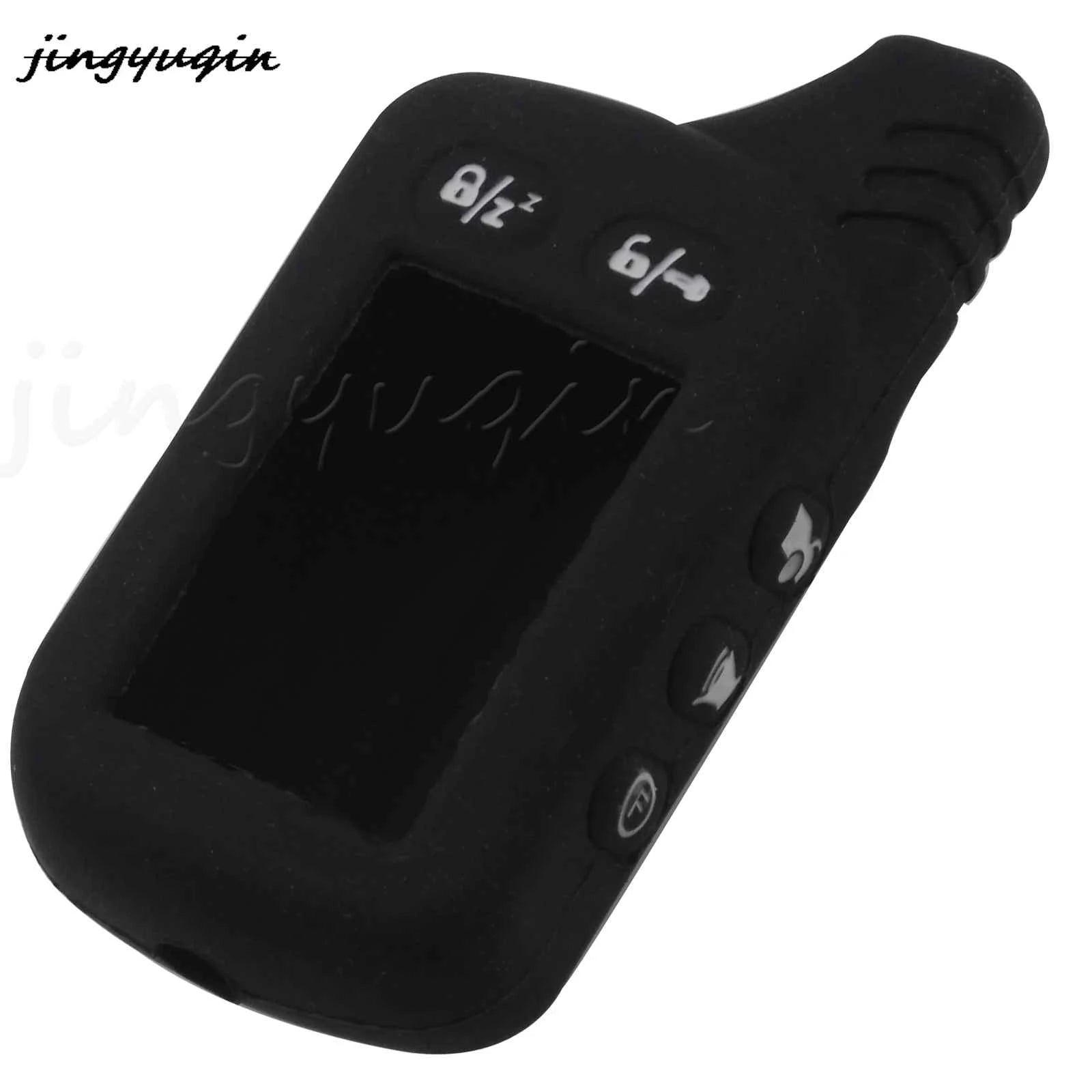 jingyuqin Silicone Key Case For Tomahawk TZ9030 TZ9020 TZ9031 TZ7010 Scher-khan Two Way Car LCD Alarm Remote Keychain Cover