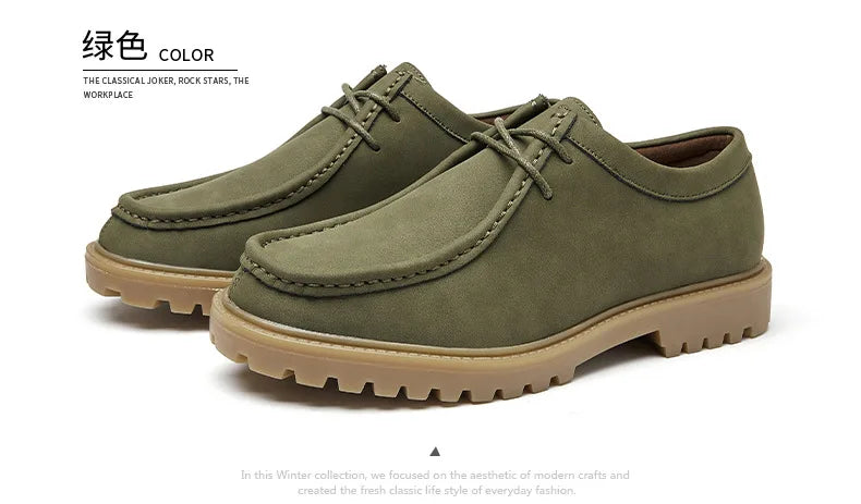 New 2025 Spring Autumn Outdoor Men's Walking Shoes Men Durable Sole Casual Loafers Male Fashion Cow Leather Footwear