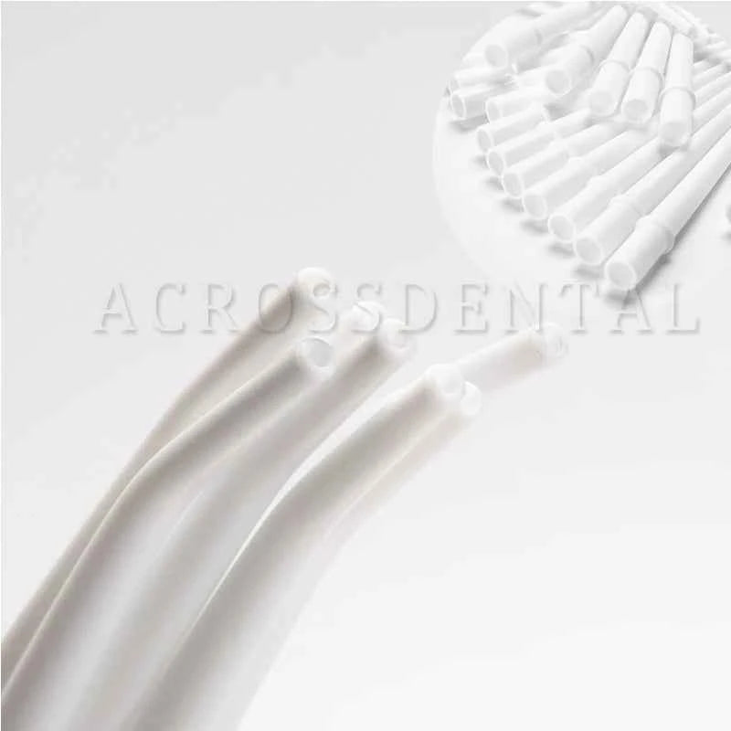 25 Pcs Autoclavable Curved Dental Aspiration Tips - Premium Suction Tubes for Efficient Clinic Evacuation
