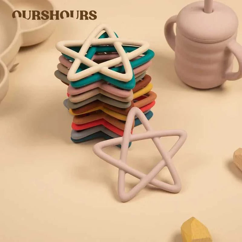 Food Grade Baby Soft Silicone Pentagram Teether Toys for Toddlers Teething Chewing Molar Toy Newborn Infant Accessories BPA Free The jack market .AU The jack market .AU Mum & Kids: Essential Products for Every Family $ 21 14:365458#star sage green