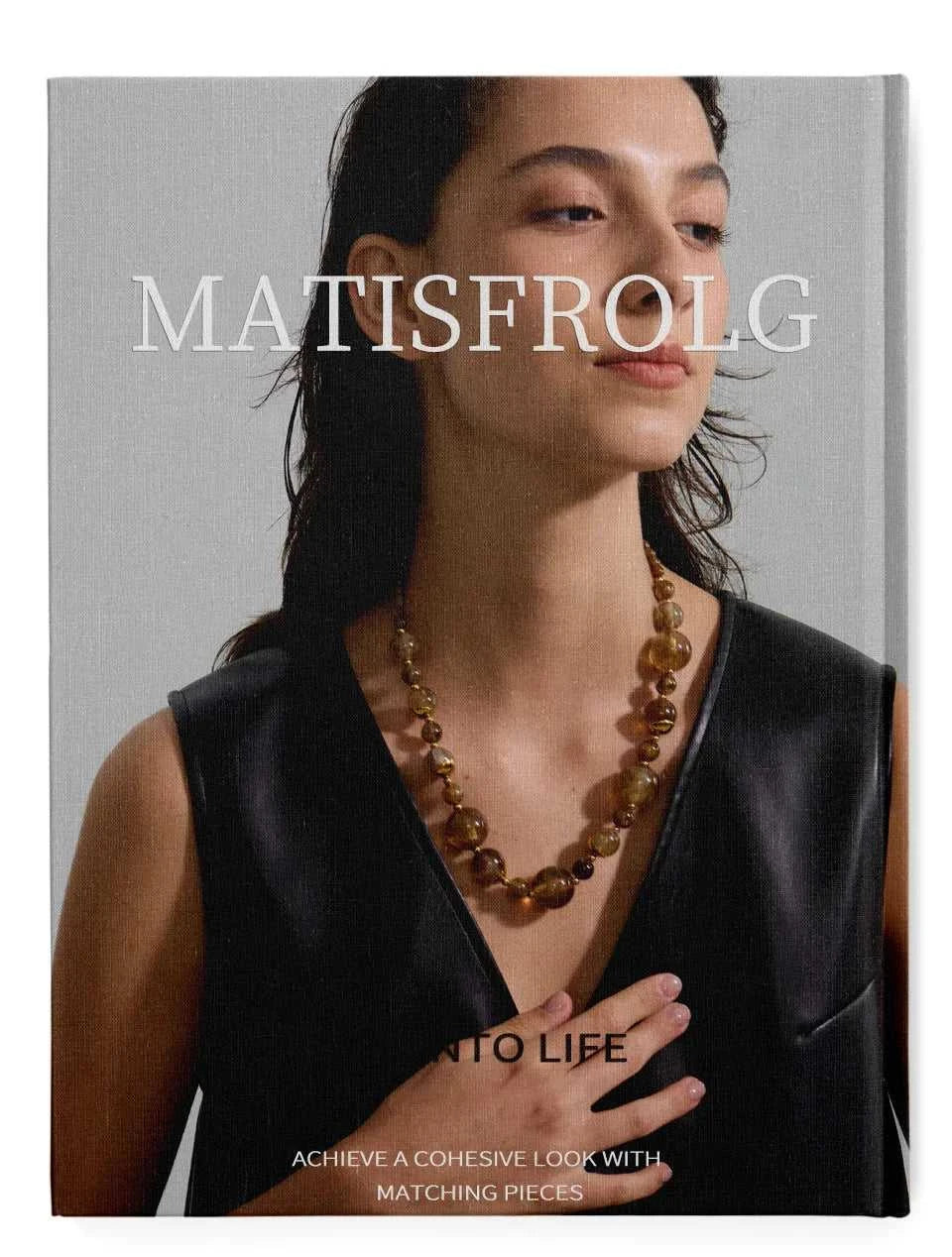 Yhpup New Arrivals Simulated Pearls Resin Acrylic Round Beads Chain Handmade Necklace Stainless Steel Trendy Jewelry Waterproof The jack market .AU The jack market .AU $ 54 200001034:2604813136#YH6980A Amber