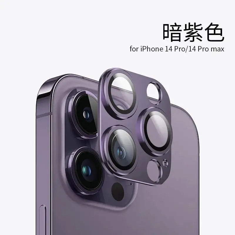 iPhone LensGuard - 9H Tempered Glass Camera Protector for iPhone 14, 15, 16 Pro Max & Plus