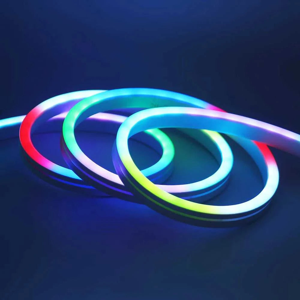 12V 24V RGB Neon Light LED Strip Addressable WS2811 84LEDs/m 6x12mm Flex Silicone Rope Rainbow Lamp Home Decoration Waterproof The jack market .AU The jack market .AU Home $ 51 136:9131245839#12V 1m
