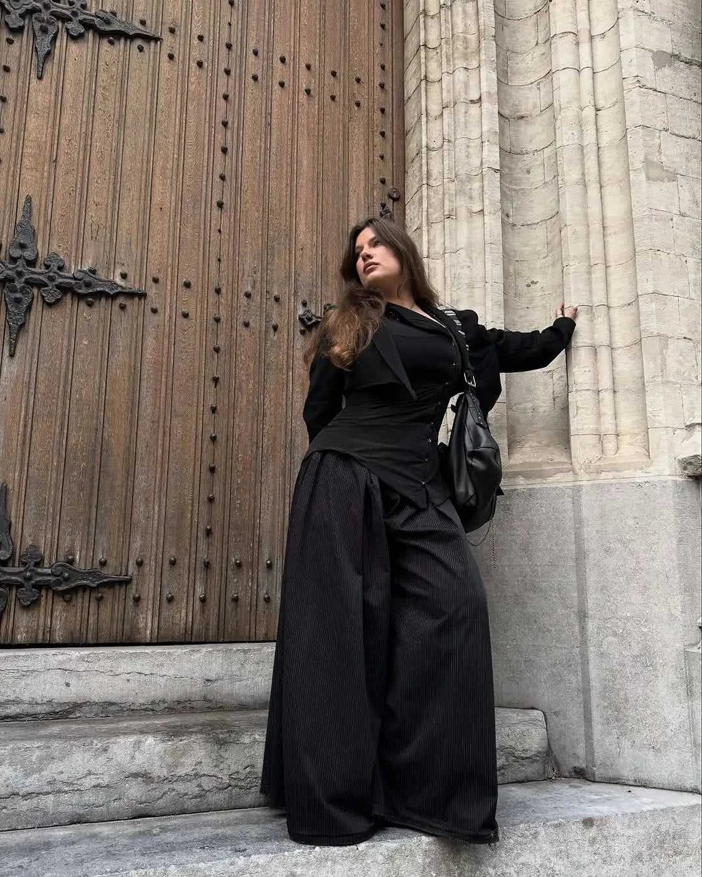 Women Vintage Black Irregular Buttons Top Fashion Solid Lapel Short Sleeve Slim Cropped Blouse 2026 Lady Daily Street Y2k Tops The jack market .AU The jack market .AU Woman Fashion $ 82 14:771#Picture Color;5:361386