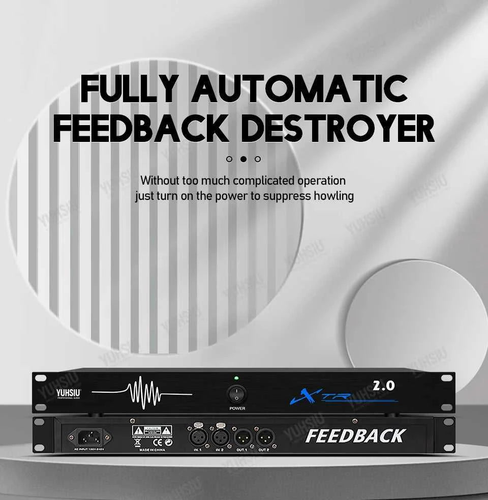 Professional Feedback Destroyer 2 in 2 Out Performance Stage Conference Automatic Anti-Howling KTV Microphone Frequency Shifter The jack market .AU The jack market .AU Accessories Electronics $ 239 14:29#2.0 220V
