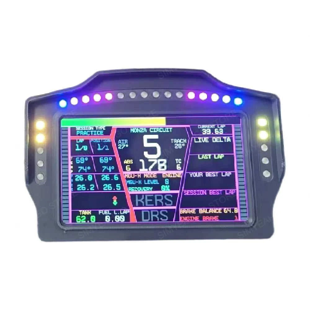 PC Simracing Games 7 inch Multi-functional Instrument Speed Display Dashboard for MOZA FANATEC Simagic Logitech G29 Accessories The jack market .AU The jack market .AU Accessories Electronics $ 217 14:193#WK 7inch Meter