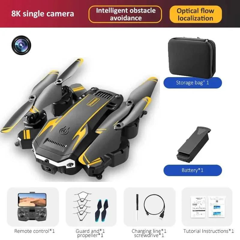 Drone G6 Pro 5G GPS Brushless Motor Professional 8K HD Aerial Photography Obstacle Avoidance UAV Four-Rotor Helicopter Toys The jack market .AU The jack market .AU Drones $ 77 14:1052#Yellow Single 8K-1B