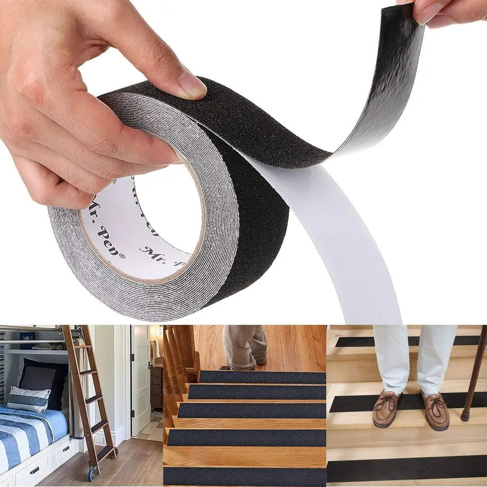1 Roll 5M Non Slip Safety Grip Tape Anti-Slip Indoor Outdoor Stickers Strong Adhesive Safety Traction Tape for Stairs Floor