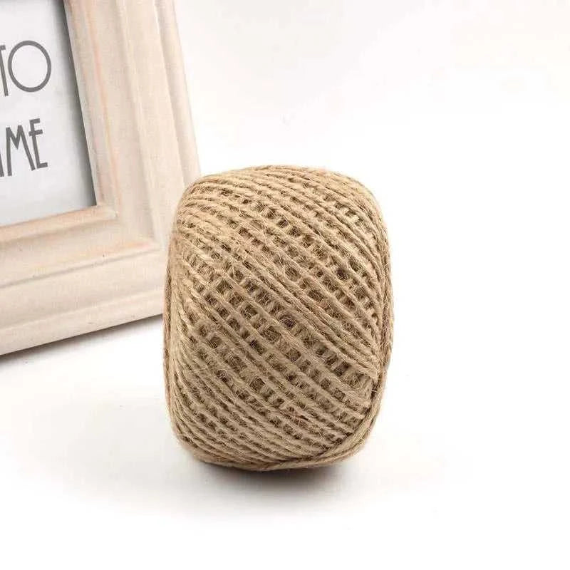1MM 2MM Natural Vintage Jute Rope Cord String Twine Burlap DIY Crafts Gift Wrapping Jute Hemp Gardening Wedding Party Decoration The jack market .AU The jack market .AU Home $ 23 14:100006056#2mm 100meters