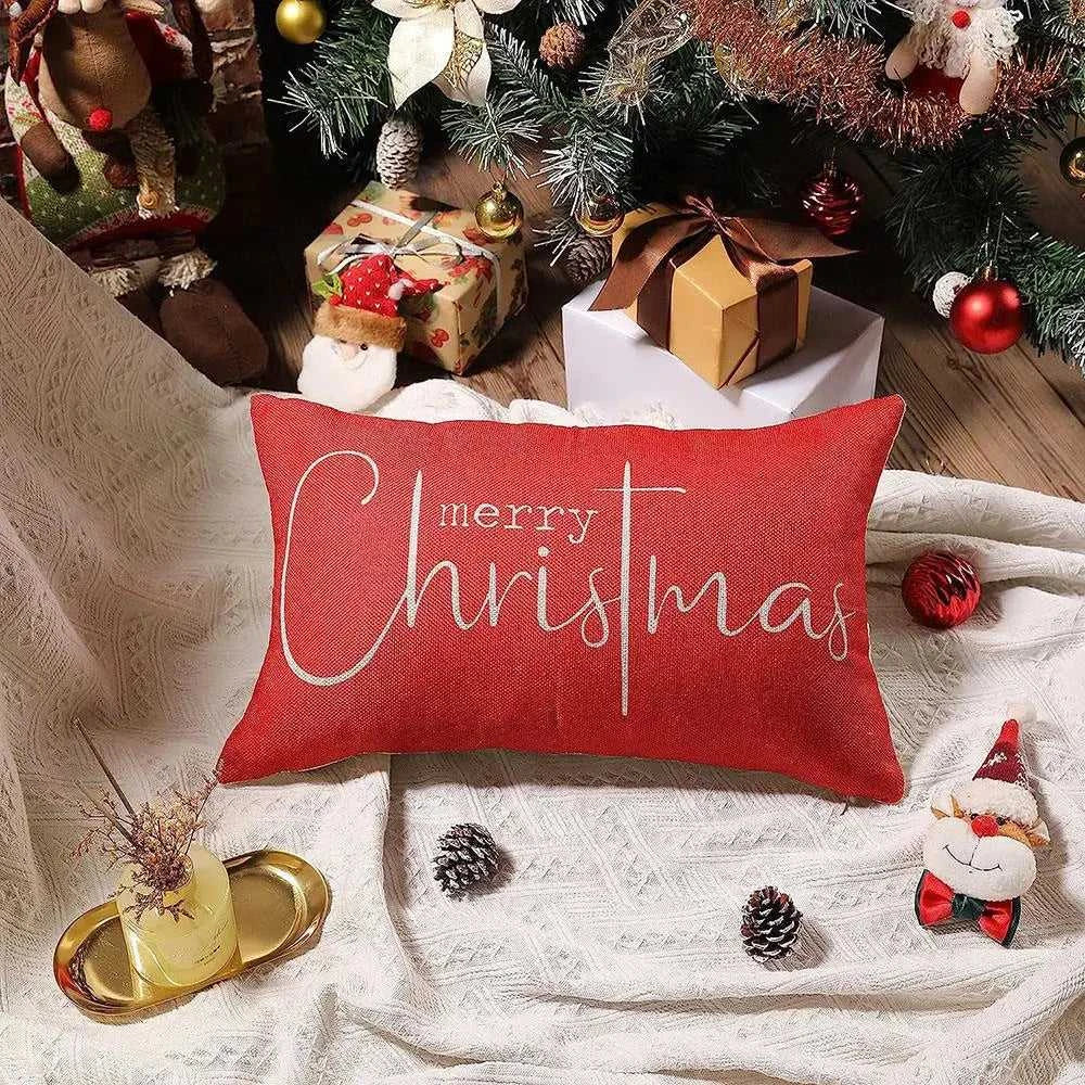Xmas Tree Pillow Cover 30x50cm Linen Throw Pillowcase Merry Christmas Decorative Snowmen Letter Decor Pillowcase Cushion Cover The jack market .AU The jack market .AU Home $ 22 14:193#merry christmas 1