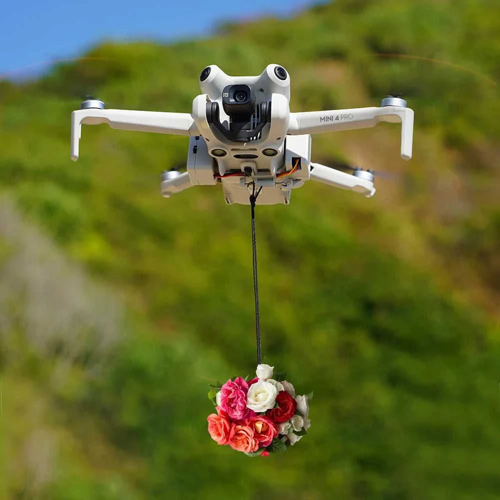 BRDRC Airdrop System for DJI Mini 4 Pro Drone Remote Thrower Casting Fish Bait/Giving Gifts/Emergency Rescue Drone Accessories The jack market .AU The jack market .AU Drones $ 79 14:200006151#Airdrop System