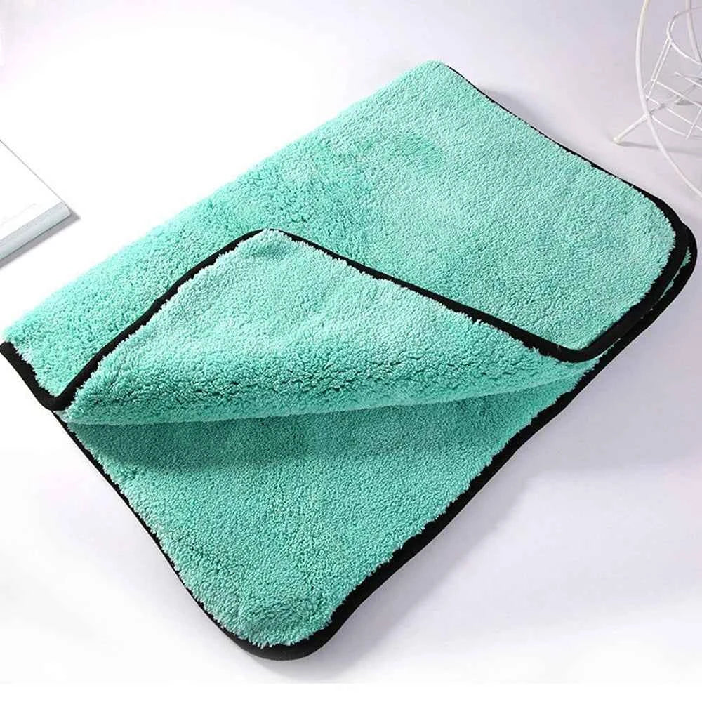 Portable 1200GSM Super Soft Premium Microfiber Drying Cltoth Ultra Absorbancy Aqua Deluxe Car Wash Towel 40x40cm