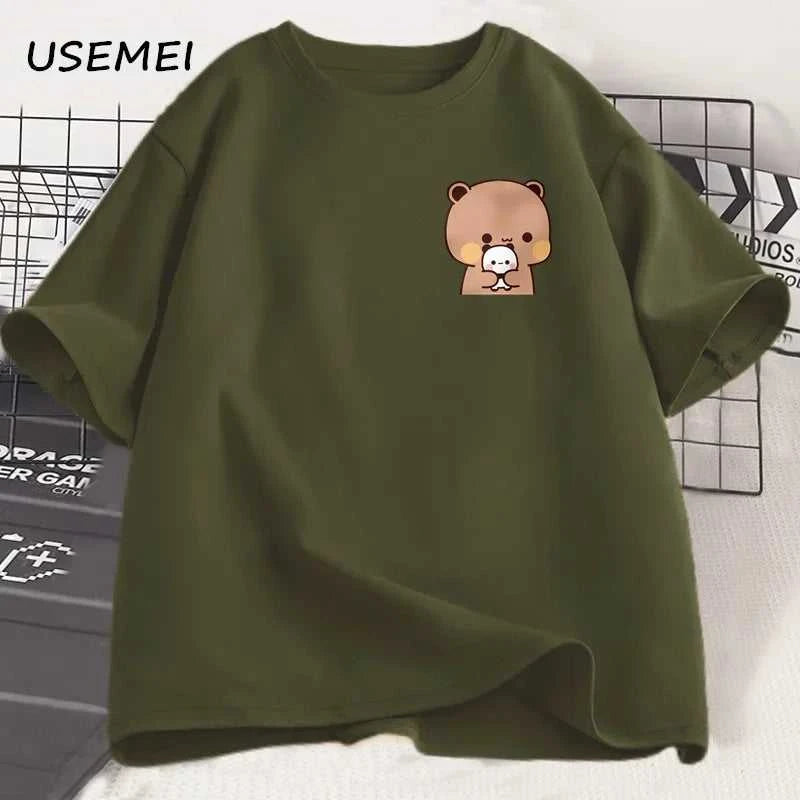 Panda Bear Bubu Dudu and Their Babies T Shirt Fashion Funny Couple T-shirt Women Men Fashion Casual Short Sleeve Tees Clothing The jack market .AU The jack market .AU Men Fashion $ 30 14:1254#Bubu Dudu 2;5:361386