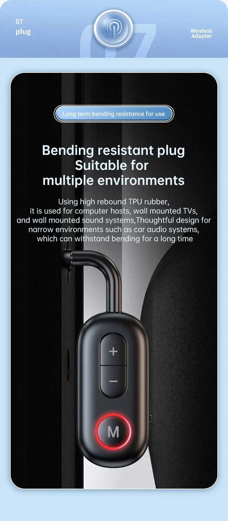 Bluetooth 6.0 Audio Transmitter Receiver 3.5MM AUX Hifi Stereo Music Wireless Adapter With Mic For Car Airplane TV PC Headphone The jack market .AU The jack market .AU Accessories Electronics $ 55 14:193#Bluetooth 6.0;200007763:201336100
