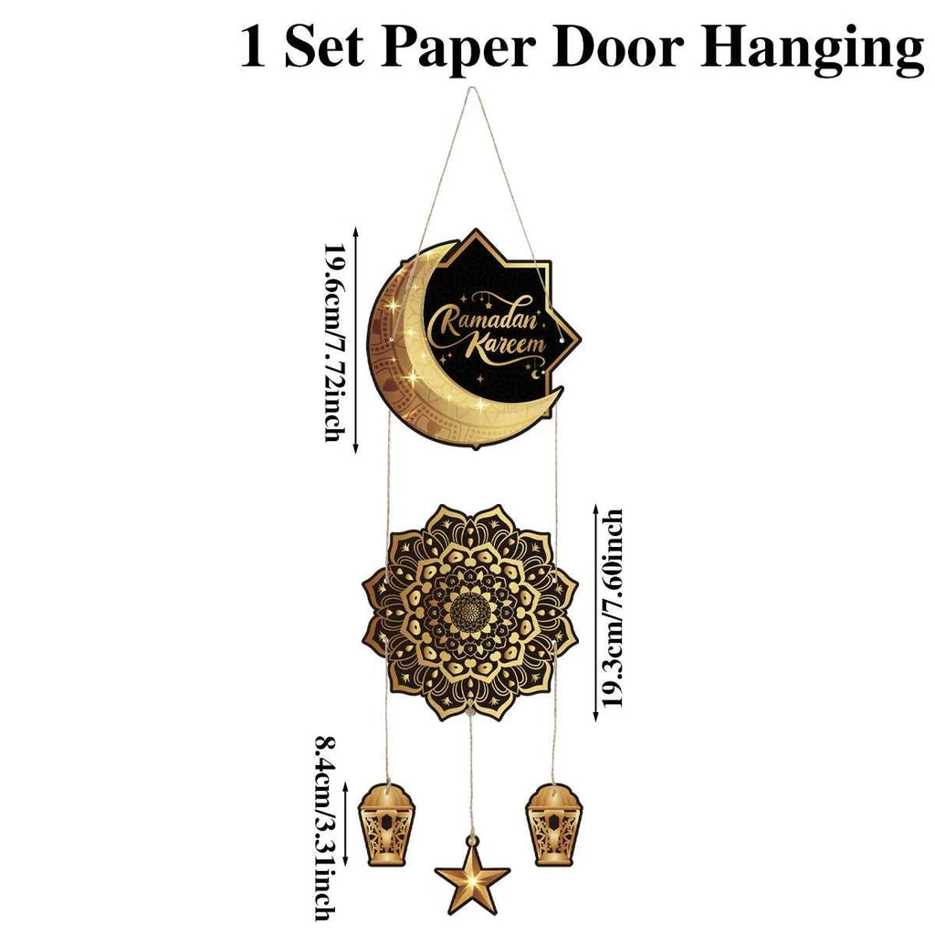 Eid Mubarak Door Hanging Flag Kareem Ramadan Decor for Home 2025 Ramadan Mubarak Islamic Muslim Party Decor Happy Eid Al Adha The jack market .AU The jack market .AU Home $ 20 14:202418806#paper door hanging 3