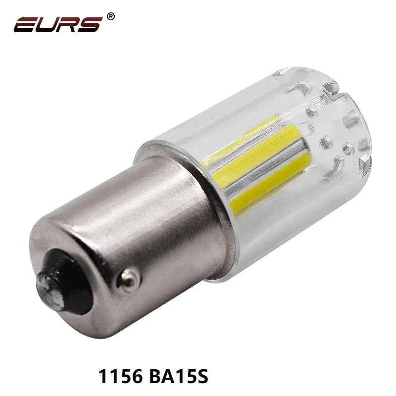 1X P21W BA15S LED 1156 BAY15D 1157 P21/5W LED Bulb COB Car LED Turn Signal Light Brake Reverse Lamp DRL 12V 24V Red White Yellow