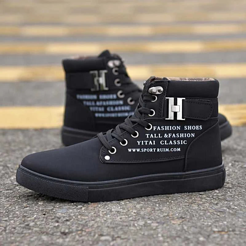2025 Spring New Korean Edition Men's Shoes High Top Board Shoes Retro Casual Lace Up Men's Fashion High Top Snow Casual Shoes The jack market .AU The jack market .AU Step Up Your Style: Trendy Shoes for Every Occasion! $ 86 14:1254#khaki;200000124:100010483