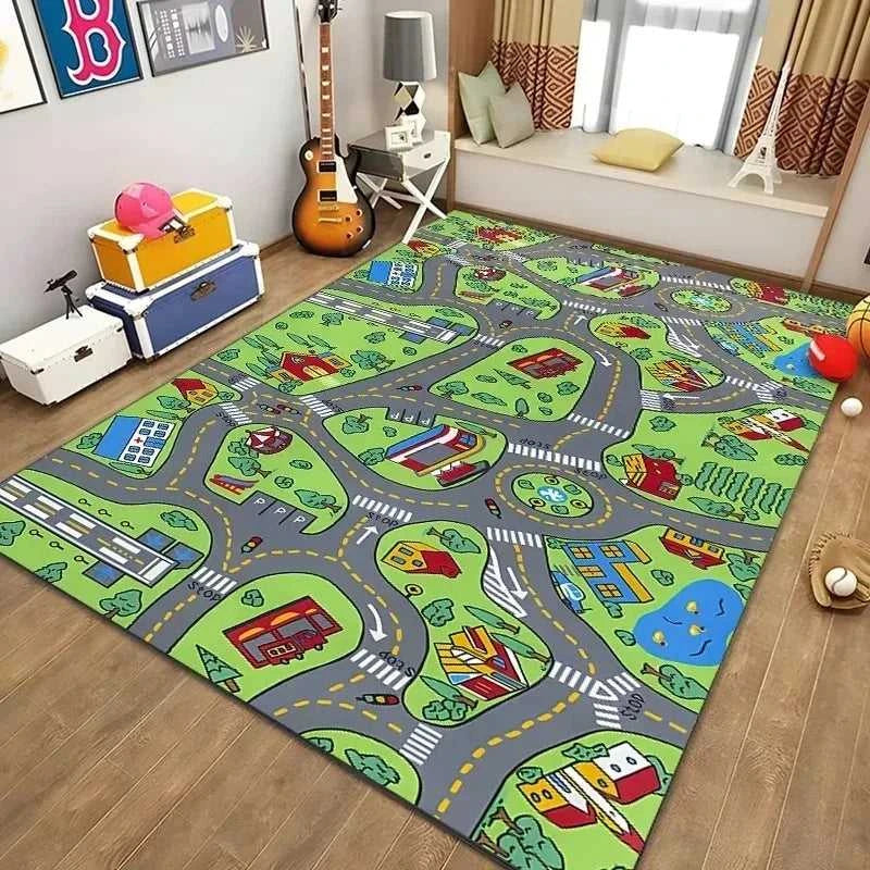 Traffic Road Pattern Mat Kids Play Rug Educational Toy Children's Room Floor Mat Home Decoration Colorful Vehicle Design Carpet The jack market .AU The jack market .AU Home $ 56 14:496#5;5:458380415#120x160cm