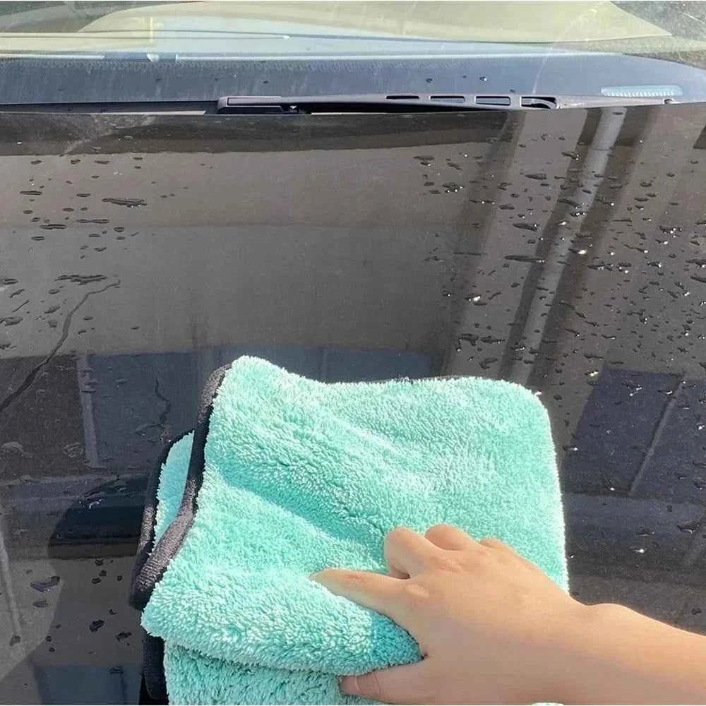 Portable 1200GSM Super Soft Premium Microfiber Drying Cltoth Ultra Absorbancy Aqua Deluxe Car Wash Towel 40x40cm