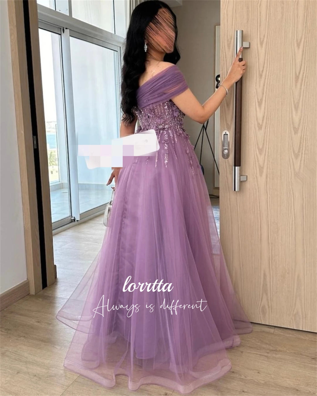Lorrtta Wedding Party Dress Evening Eid 3D Flower Decoration Robe Soiree Robes De Cocktail Dresses Elegant Woman Gala Customized