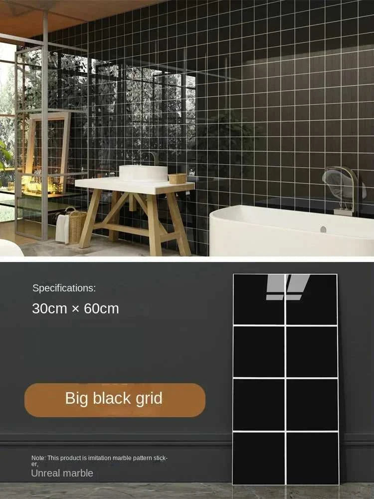 Imitation ceramic tile wall sticker wallpaper self-adhesive bathroom marble sticker self-adhesive background wall wallpaper The jack market .AU The jack market .AU Home $ 113 14:365458#White brick pattern;5:871#30X60CM 20PCS