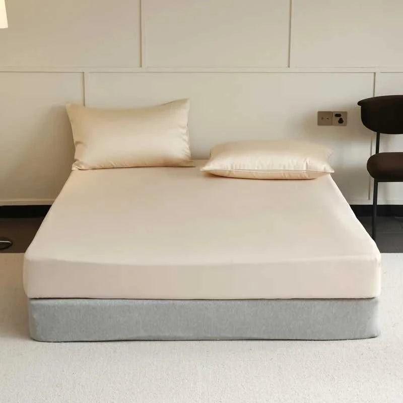 Natural Mulberry Silk Fitted Sheet Pure Silk Mattress Cover for Single Double King Queen Size Bedding High End Luxury Bed Cover The jack market .AU The jack market .AU Home $ 72 14:200002984#Latte Brown;5:200013267#90x200x30cm