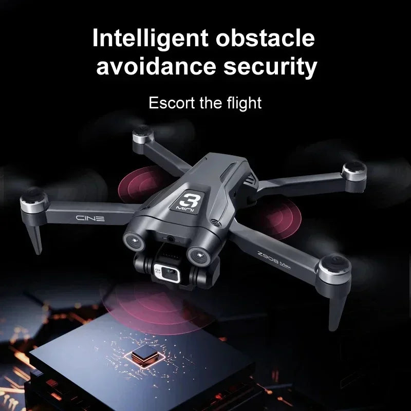 Z908 Pro Max Outdoor Drone Dual Camera Professional Brushless Motor GPS Optical FlowObstacle Avoidance Folding Quadcopter 8K