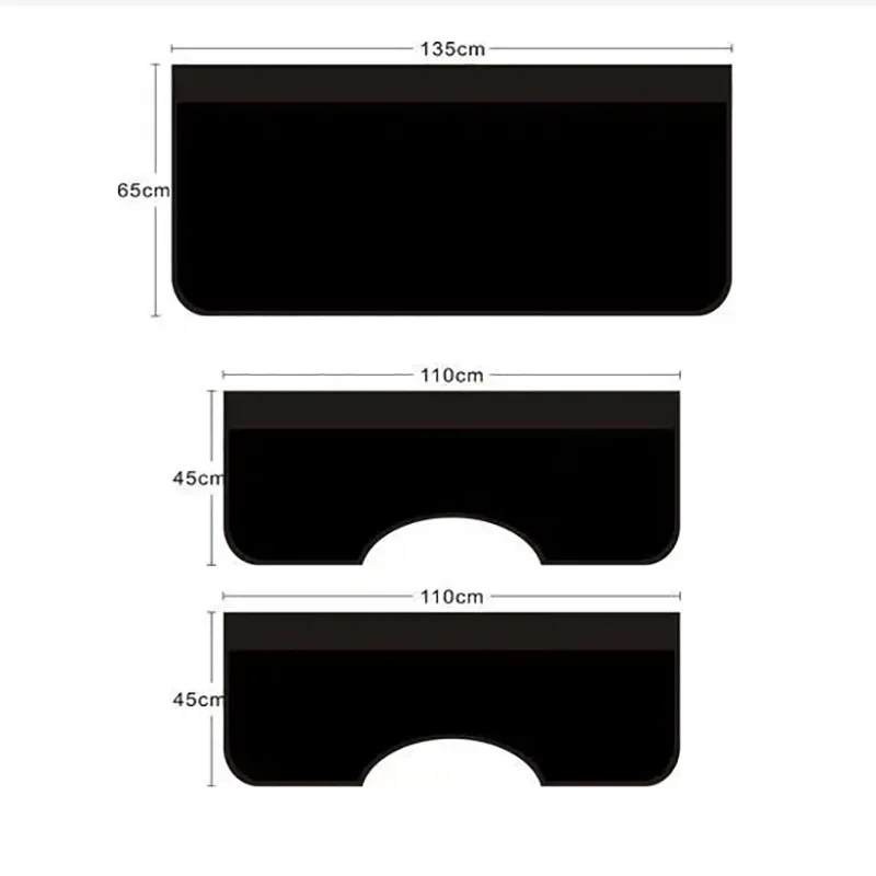 3 pieces of universal magnetic fender cover foldable protector mechanical work mat auto repair mat