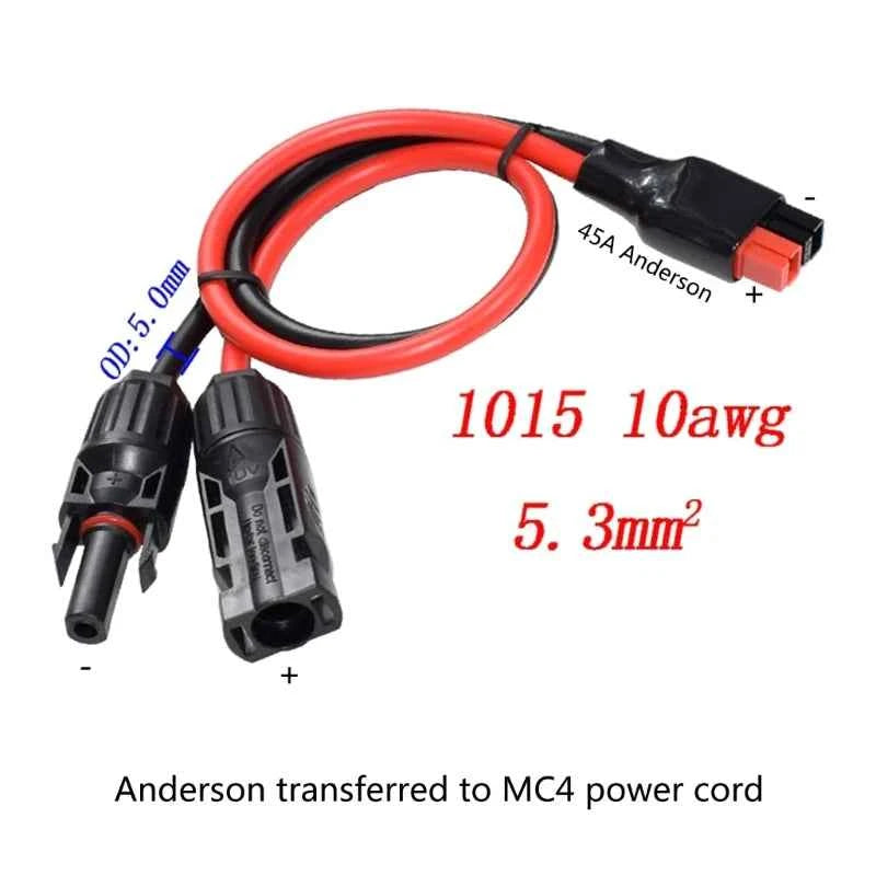 M6CF MC 4 to 30A Andersons Plugs Mc 4 Connector to 30A Andersons Connecting Wires