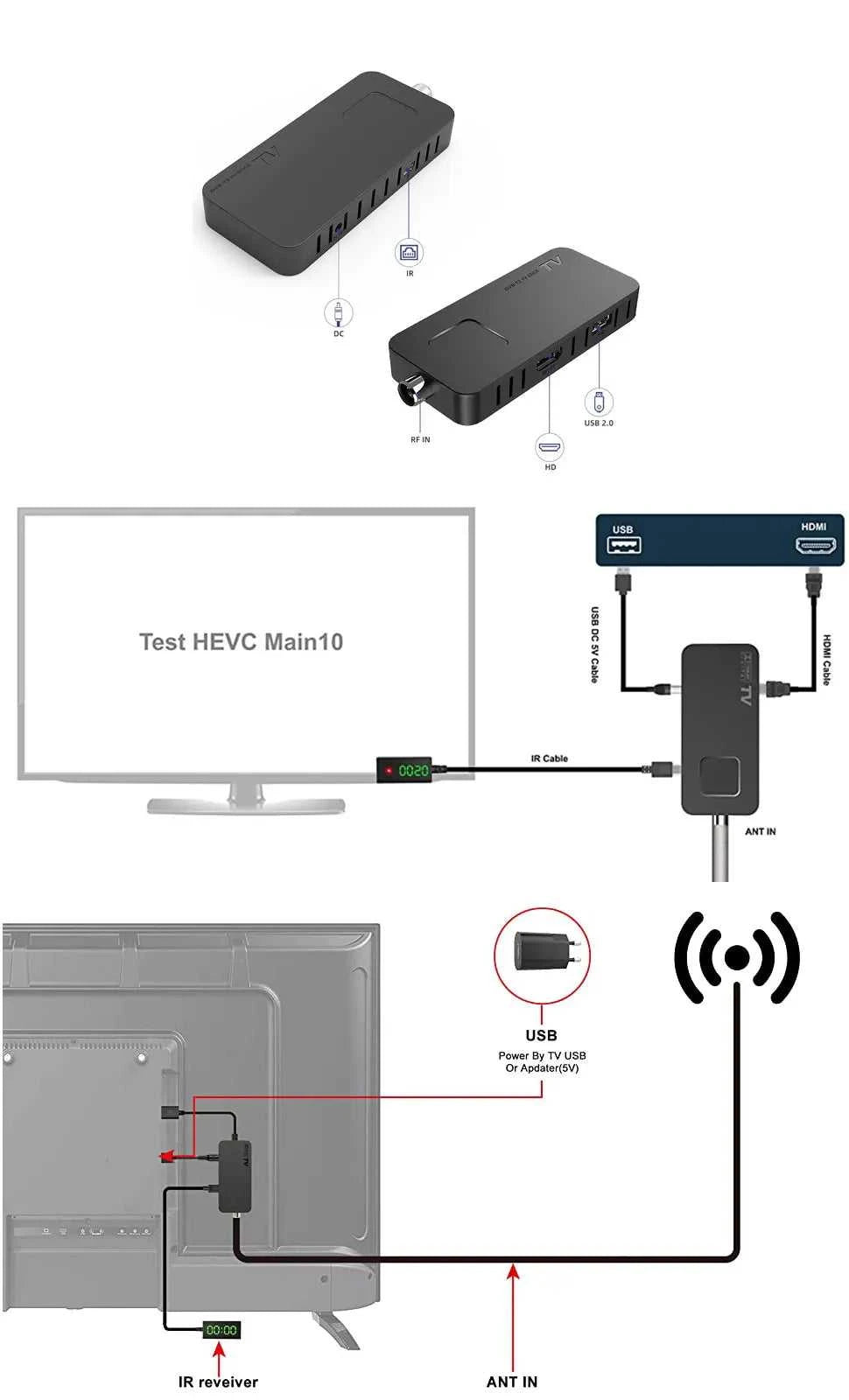 For Europe H.265 DVB-T2&C TV Decoder Dolby HD 1080P Mini TV Tuner HEVC 10Bit U8mini Digital Terrestrial Receiver Support WiFi The jack market .AU The jack market .AU Accessories Electronics $ 79 14:29#U8mini-Standard-List