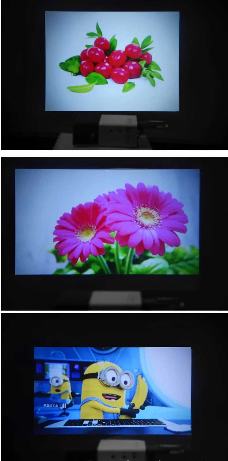 Projector for home use, mini projector for children's bedroom, portable projector, supports 4K ultra-high definition. The jack market .AU The jack market .AU Home $ 80 14:202429827#White